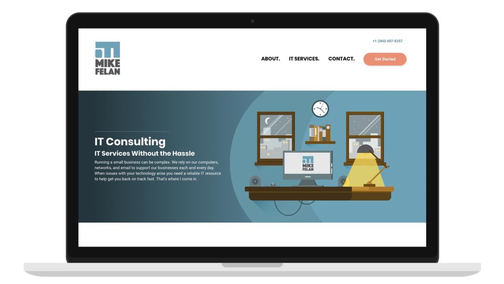 Mike Felan Website Homepage Design